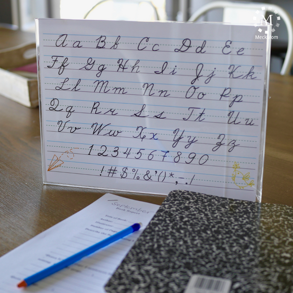 Homework Helper: Cursive Writing Practice Sheets – MeckMom