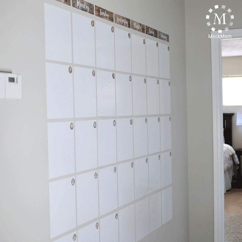 dry erase wall calendar