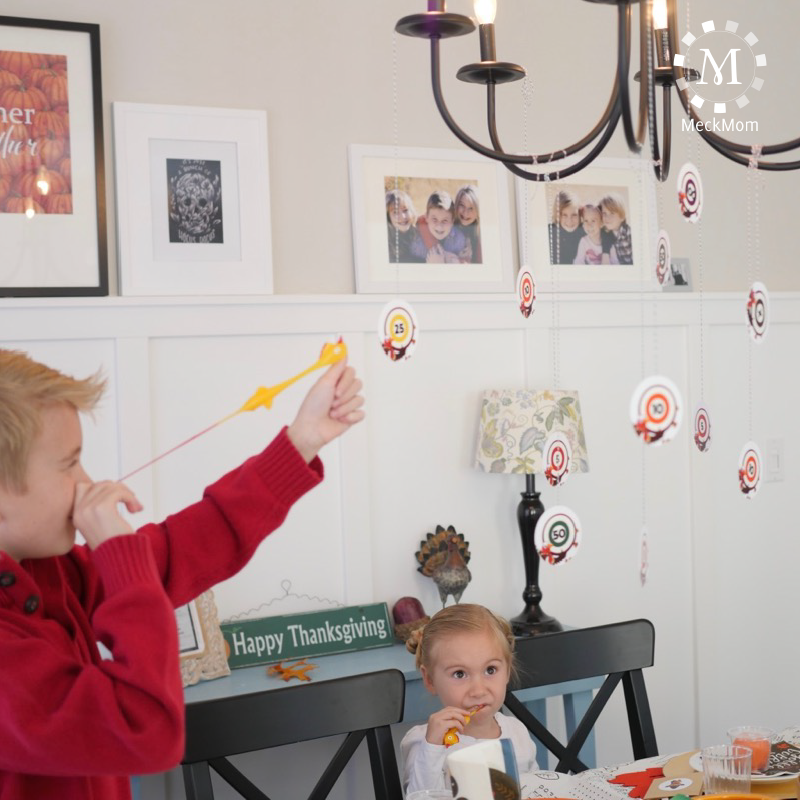 Thanksgiving Kids Table Game: Turkey Targets – MeckMom