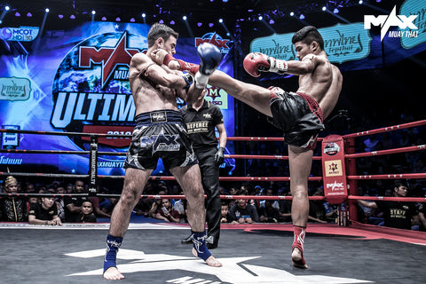 Tarim Press Action Shot At Max Muay Thai 