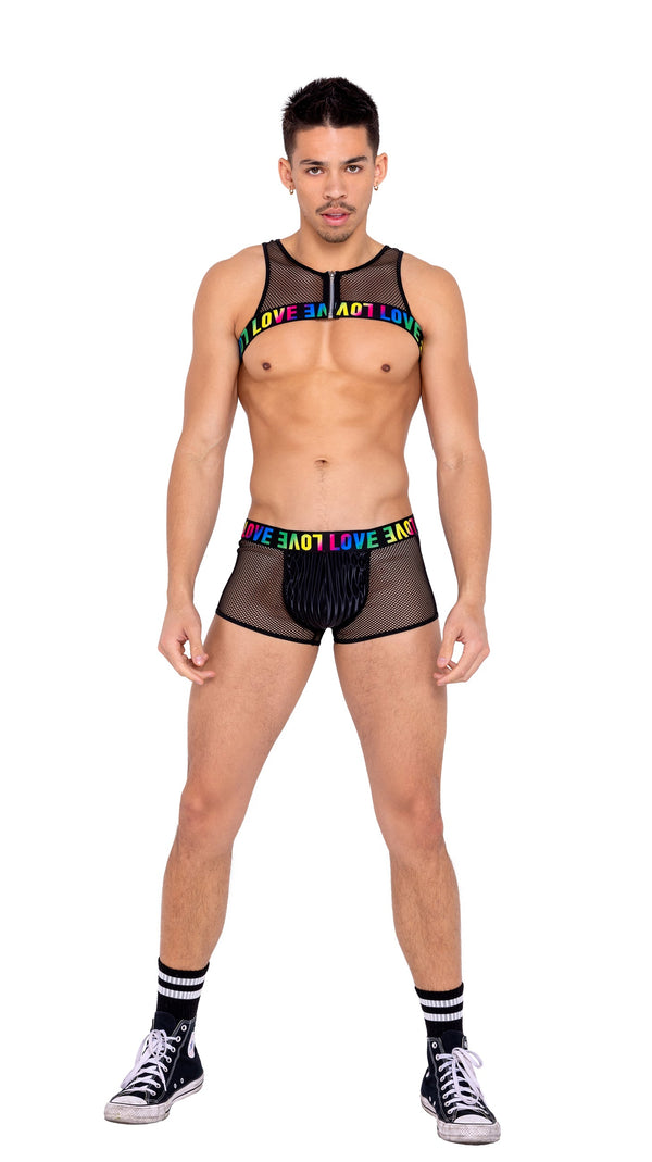 Roma Mens Pride Thong with Attached Garters - Rave & Festival Wear –  Unspoken Fashion