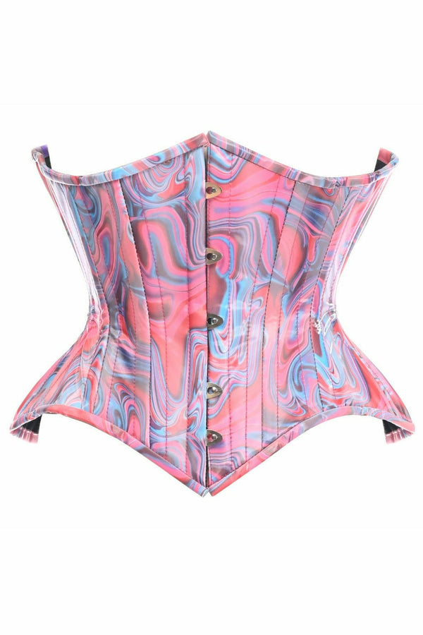 Top Drawer CURVY Nude Cotton Double Steel Boned Underbust Waist Cincher  Corset