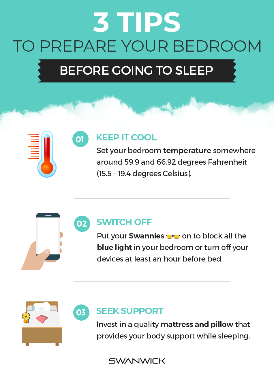 3 Easy Tips Guaranteed To Help You Sleep Better infographics