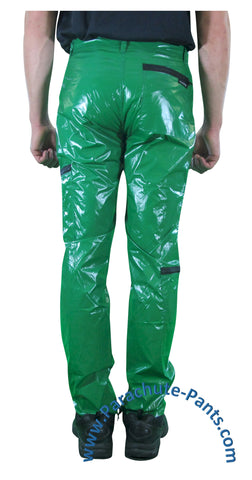 Countdown Green Shiny Nylon/Plastic Parachute Pants | The Parachute ...
