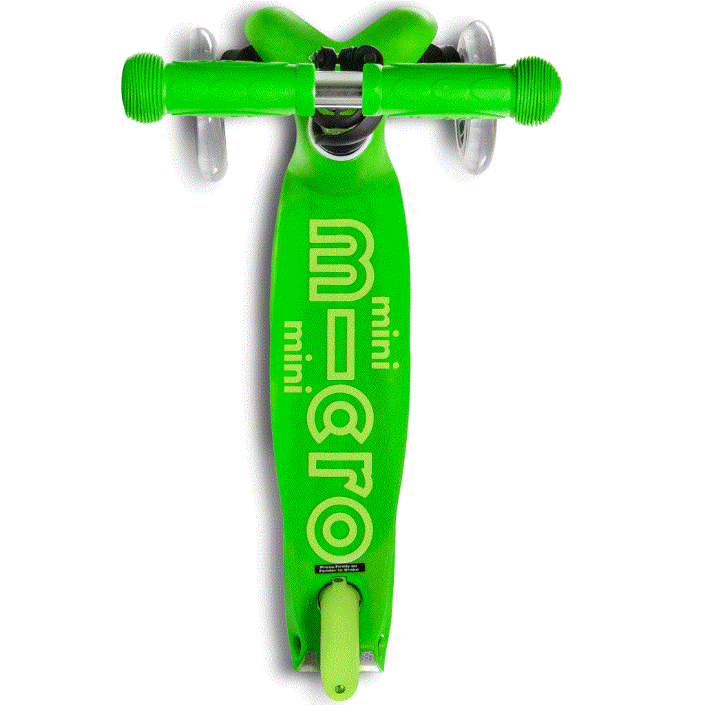 green mini micro scooter