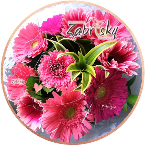 Gerbera pink happy birthday - Florist in Pereira