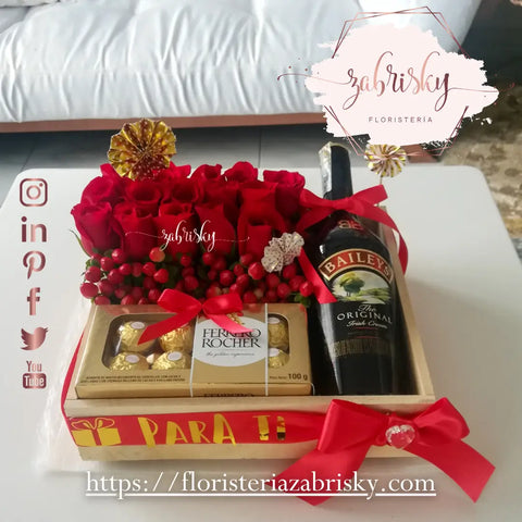 Red Roses and Baileys _Floristería en Pereira