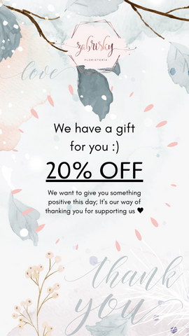 20% OFF - Floristería Zabrisky Pereira