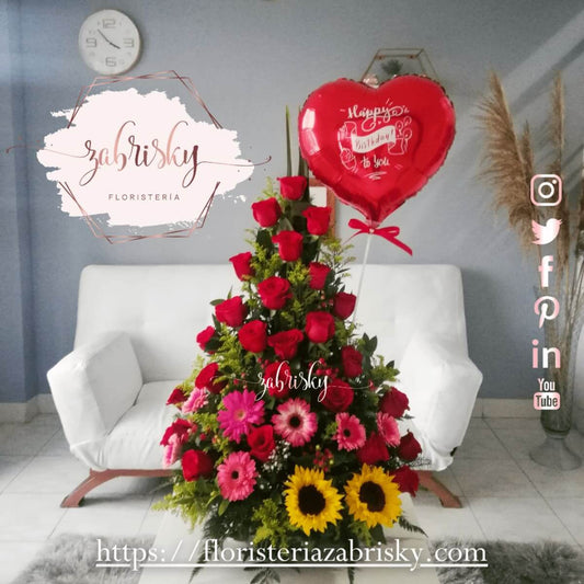 Regalo para Bebé - Globos y Peluche - Floristería Zabrisky