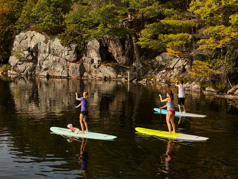 3 People Stand Up Paddle Boarding
