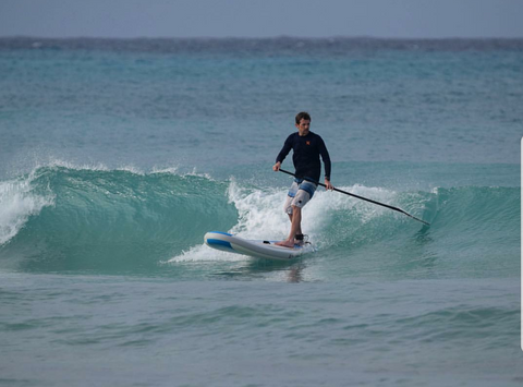 Paddle Boarding at Freights Bay, Barbados