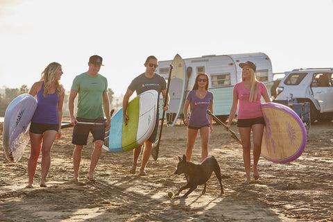 A group of Paddle Boarders