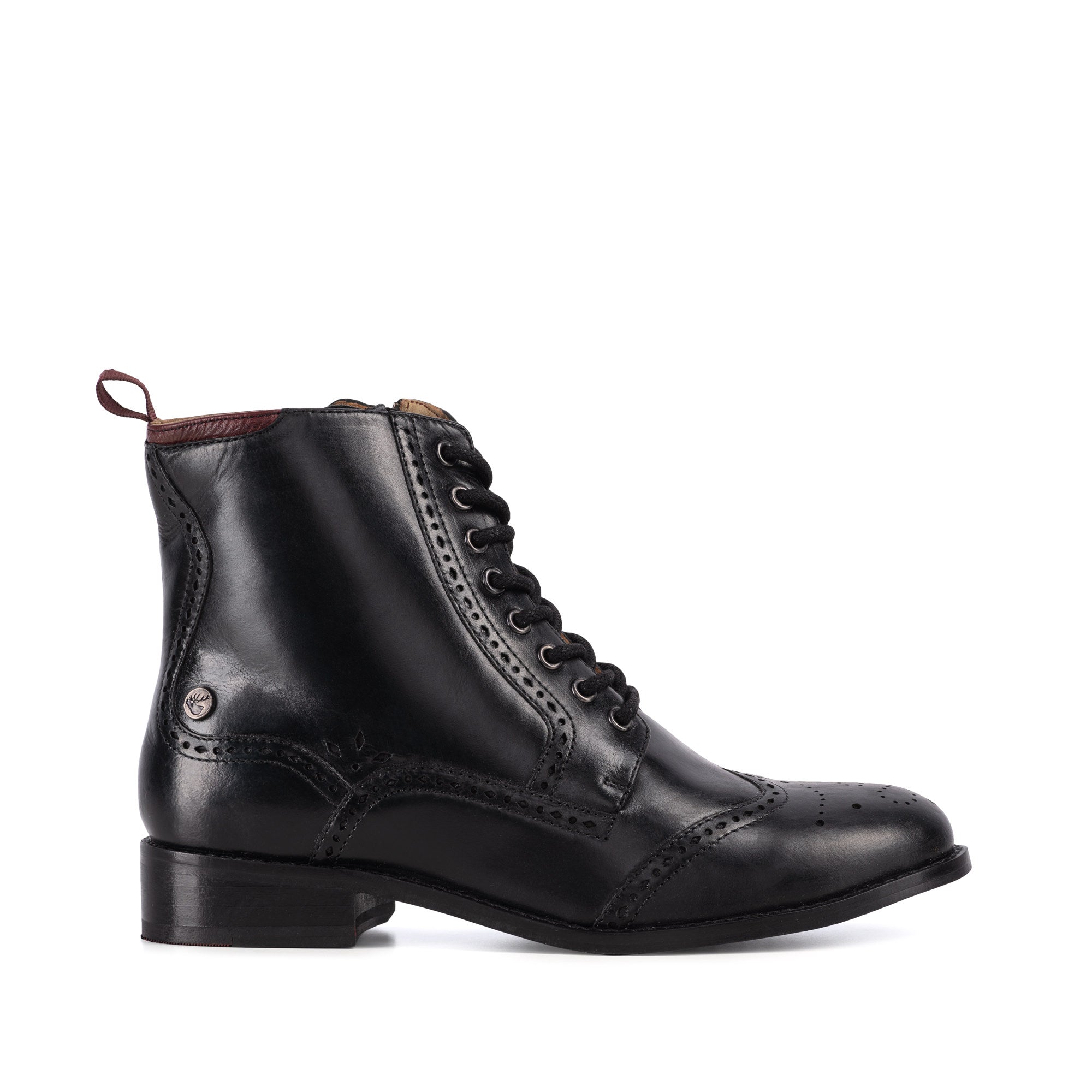 black brogues boots