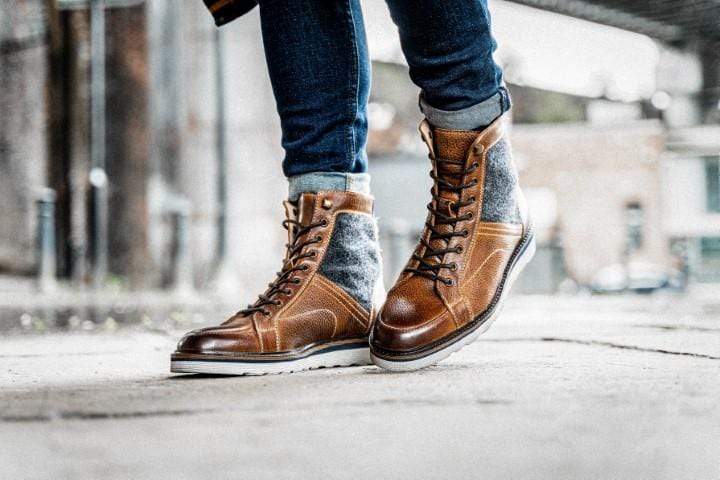 tan wedge boots