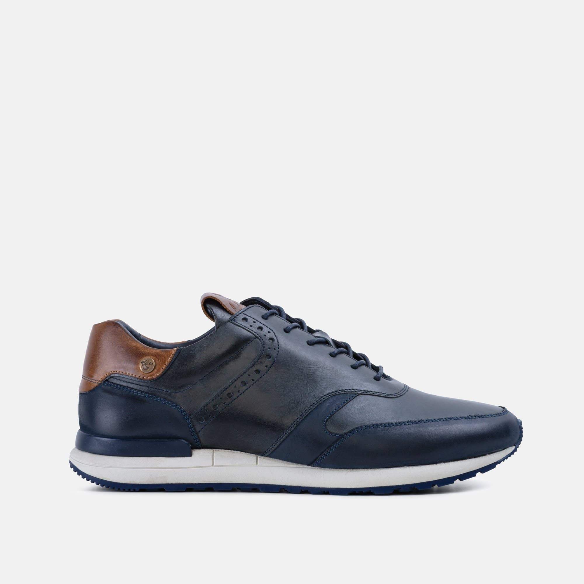 Franco Navy | Men's Leather Trainer 