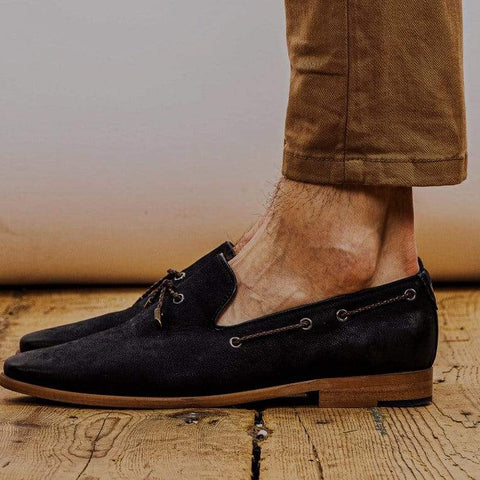 navy loafer shoes