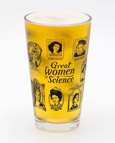 women of science pint glass