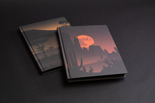 the dark matter, eco friendly black paper notebook