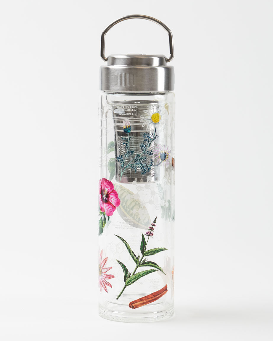 Glass Water Bottle with Tea Infuser – Umami Bentos