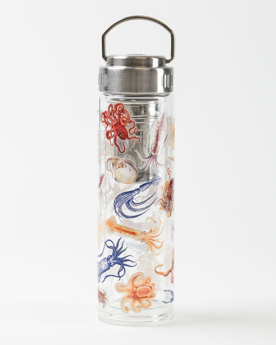 Glass Water Bottle with Tea Infuser – Umami Bentos