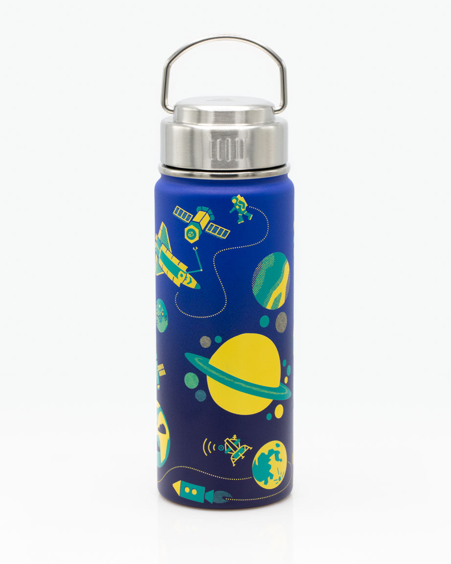 Solar System Planets Kids Knowledge Outer Space Stainless Steel Water Bottle