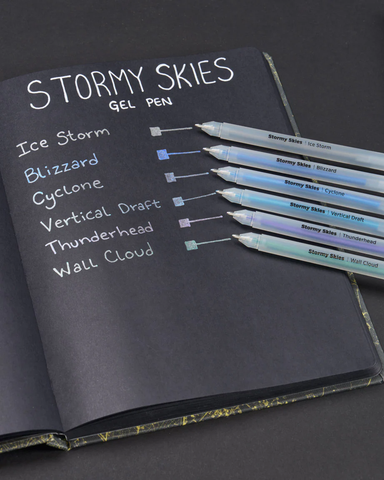 Stormy Skies Metallic Gel Pens