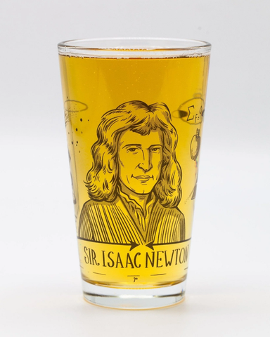 Isaac Newton Pint Glass