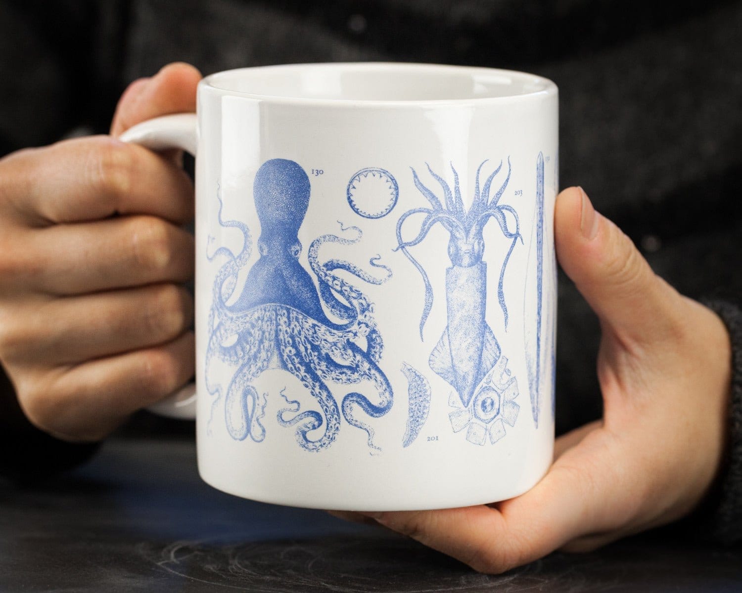 Cognitive Surplus Caffeine Heat Change Coffee Mug - Shows Brain Synapse, 20 oz.