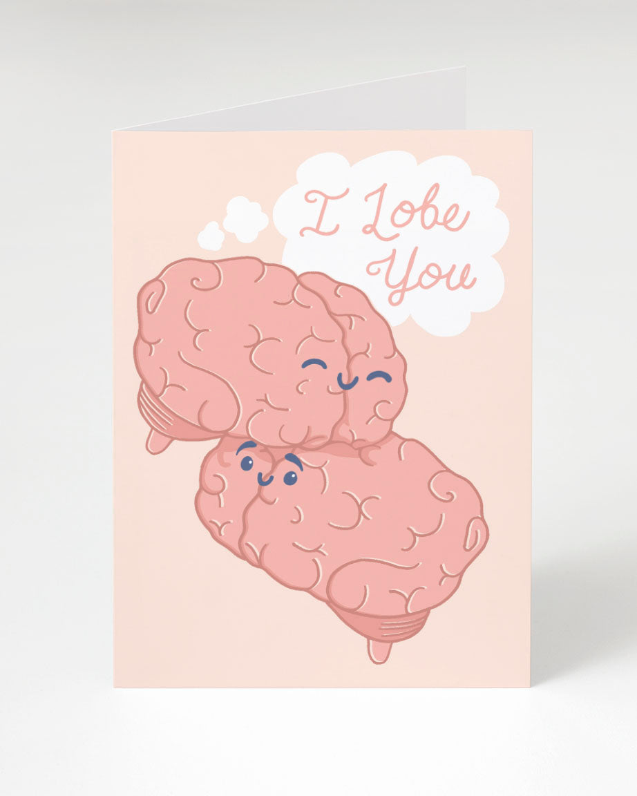 I Lobe You Brain Love Card - Medical Student Gift | Cognitive Surplus