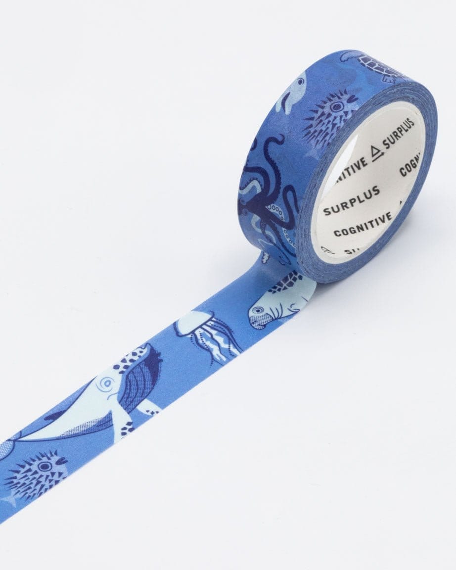 15mm x 10m Washi Tape - Ocean Blue Seashells – Hawaiiverse