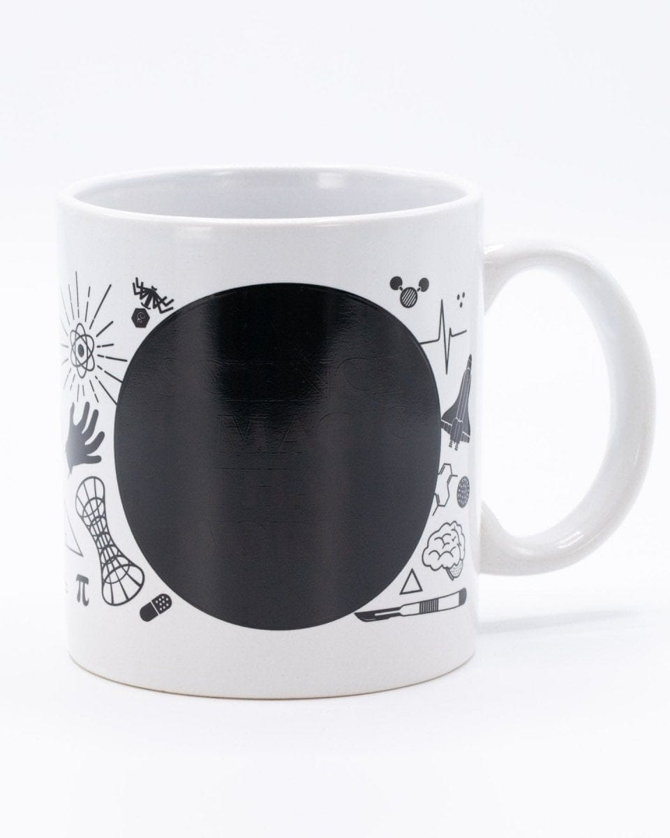 I feel like this is a good one. I put this ceramic mug in the microwave  sometimes and overtime this black sludge appears in the outside? What is it  and why do