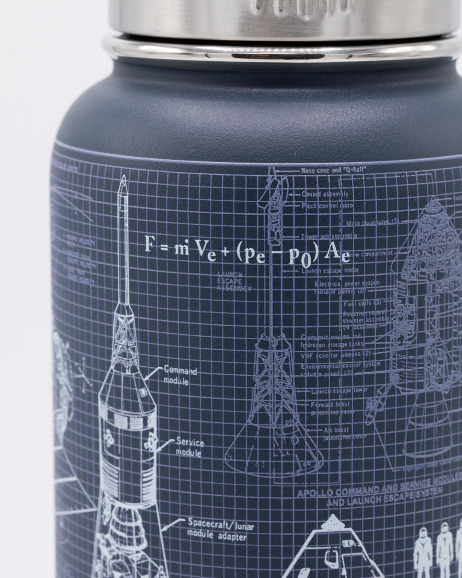 Brain & Neuroscience 18 oz Insulated Steel Bottle by Cognitive Surplus