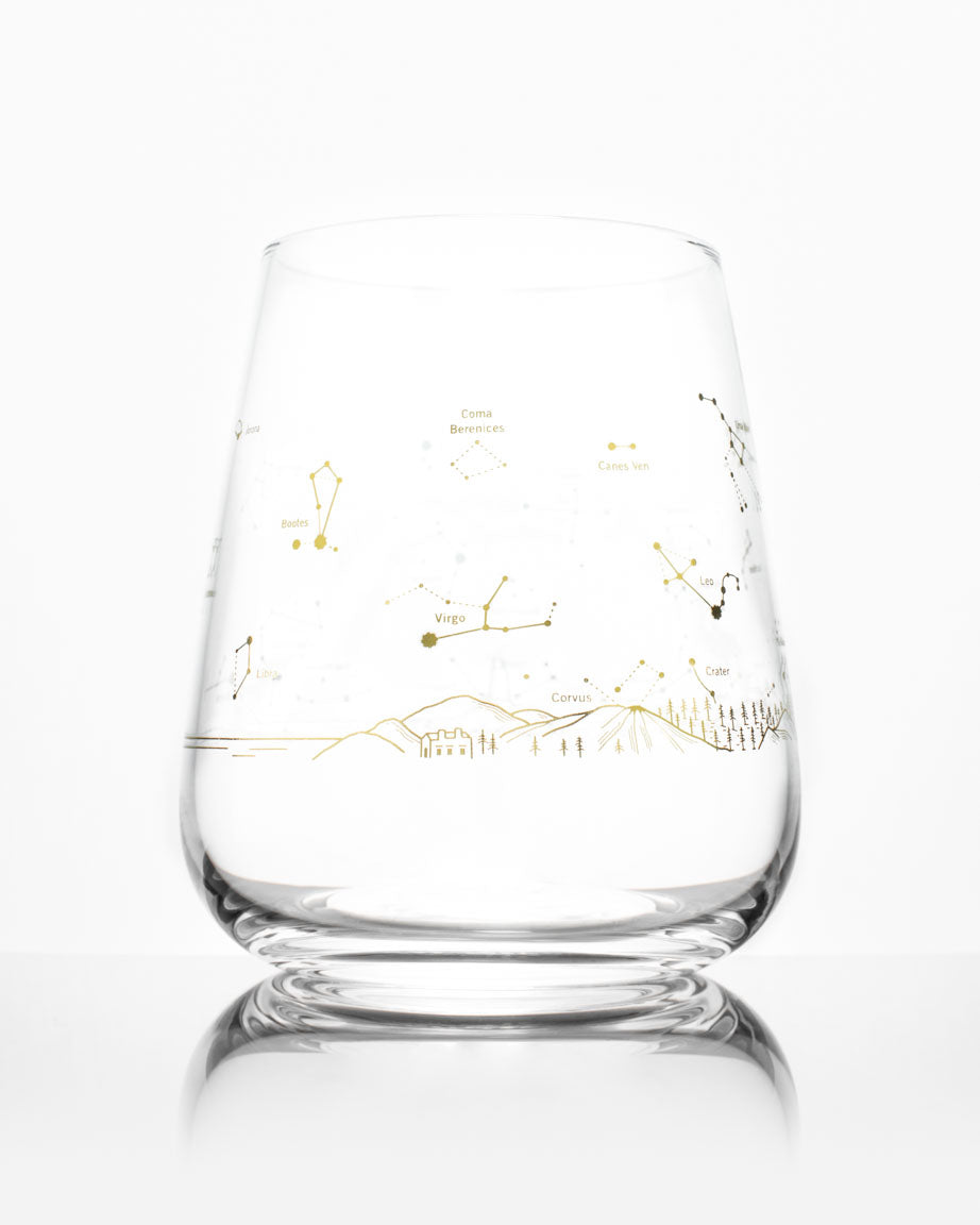 Eight Fun and Fancy Marc Aurel Wine Glasses with Jigsaw Stem For