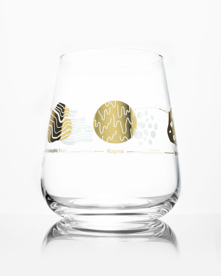 Wine Glass with Gold EGA 10 oz - The Marine Shop