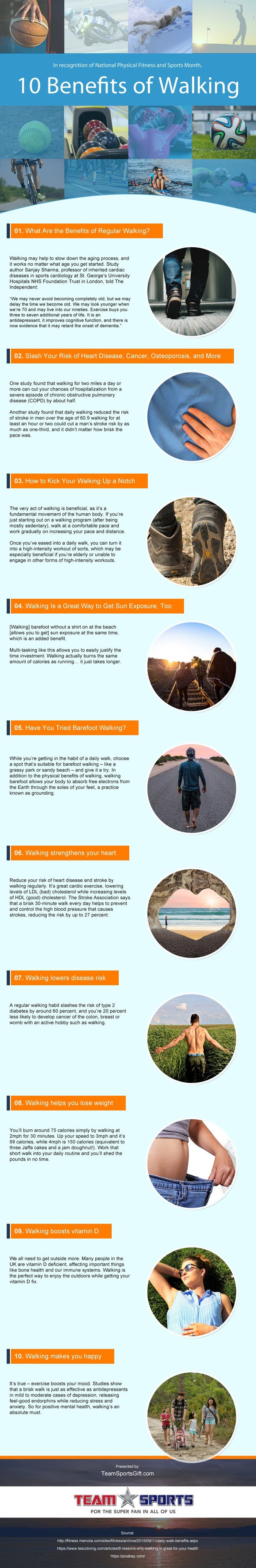 10 Benefits of Walking