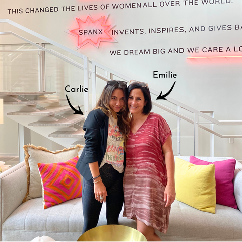 Emilie and Carlie at the SPANX Headquarters in Atlanta, GA 