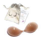 Medium Tint silicone stick on bra - backless pasties for every body 