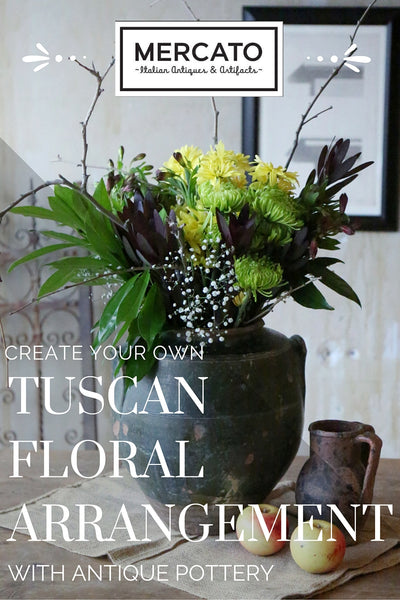 DIY Tuscan Floral Arrangement