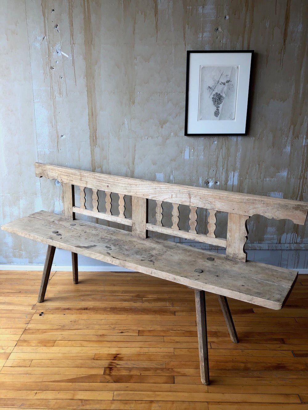 Rustic Wooden Bench