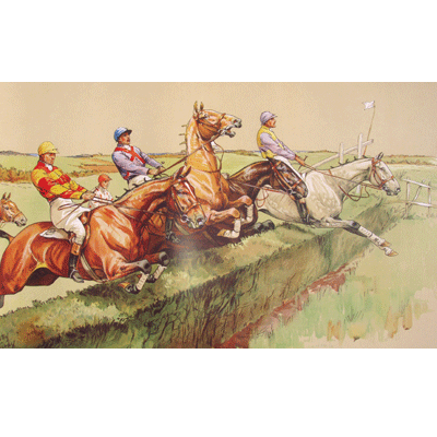 Dorothy Hardy Horse Prints - The Grey Leader – Dark Horse Tack Company