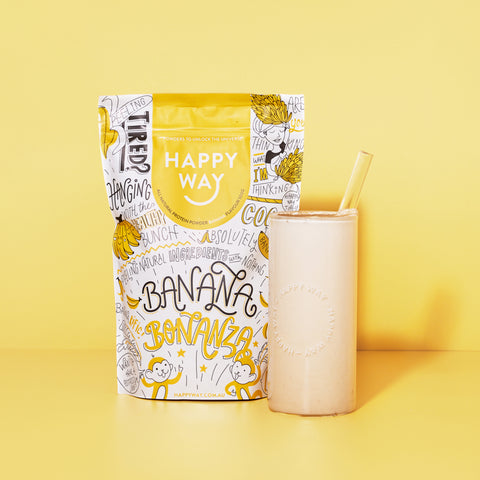 Happy Way Banana Bonanza Whey Protein Powder