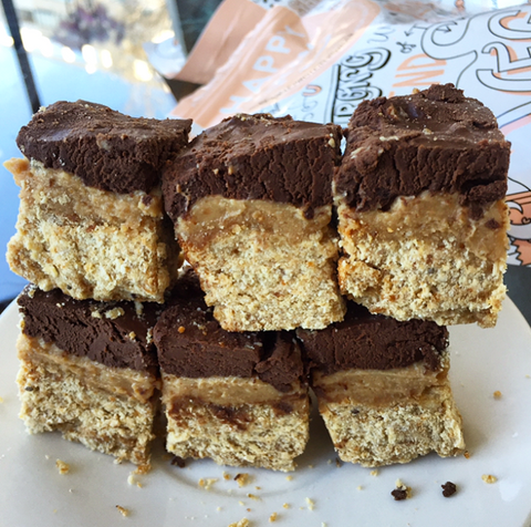 six protein salted caramel slices