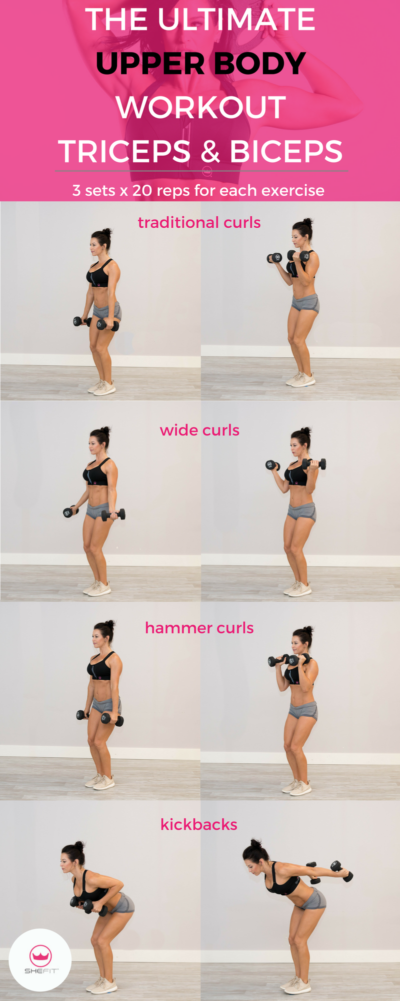 The Ultimate Upper Body Workout for Women: Toned Triceps & Biceps - SHEFIT