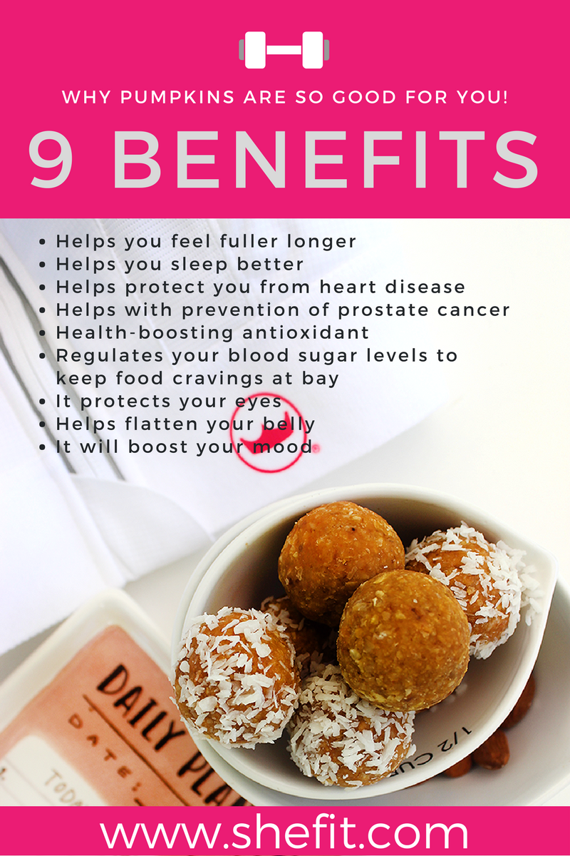 Did you know that your favorite fall fruit is actually amazing for #weightloss? Packed with protein & perfect for when you need a snack, these #vegan energy bites will give you that #energyboost you need for your next workout!| Quick & Easy #NoBake #PumpkinPie #EnergyBalls Recipe | Healthy Dairy Free #PreWorkout or #PostWorkout Snack | #Shefit High Impact Sports Bra for Big Busts | #HealthTips | #ActiveWear for Large Busts | #SportsWear | Cute Outfits for #Running | #GlutenFree #KidFriendlySnack