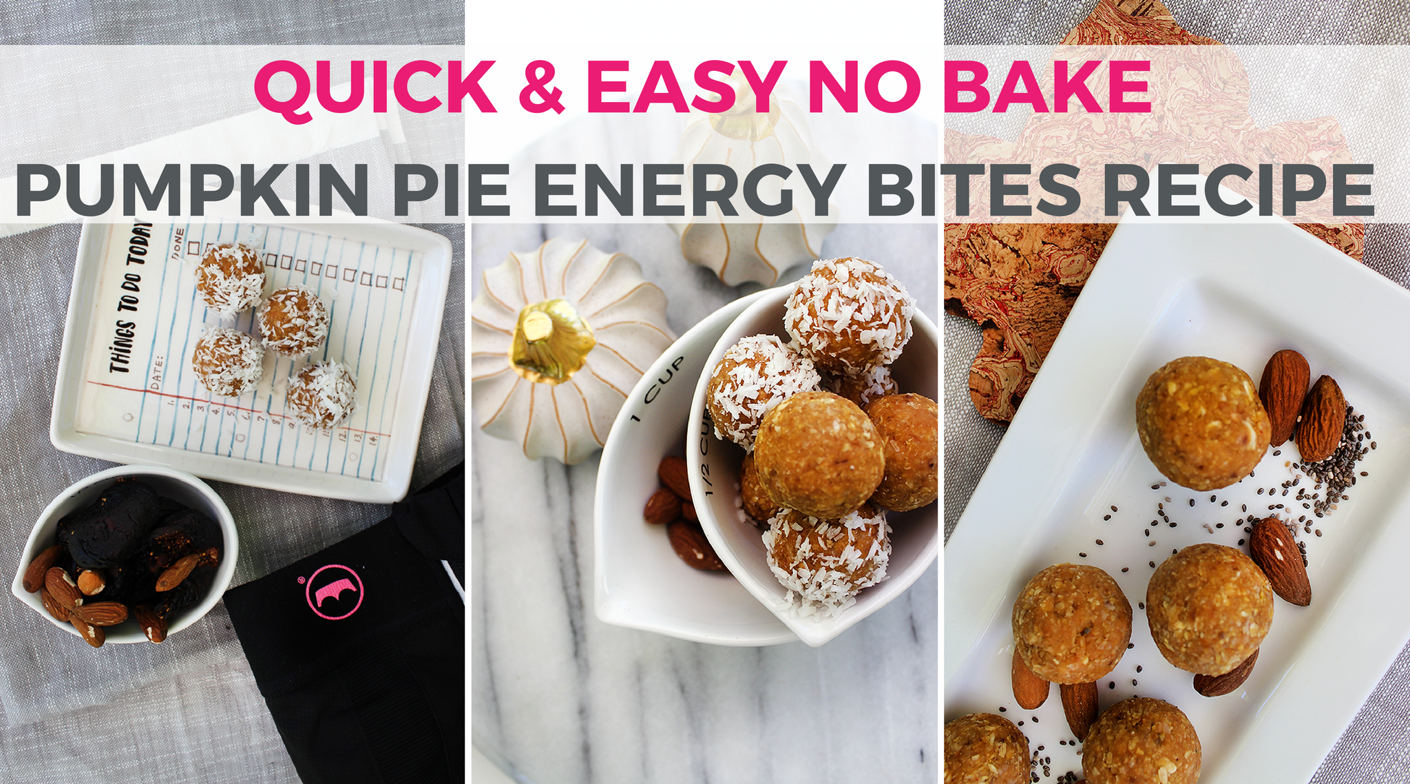 Did you know that your favorite fall fruit is actually amazing for #weightloss? Packed with protein & perfect for when you need a snack, these #vegan energy bites will give you that #energyboost you need for your next workout!| Quick & Easy #NoBake #PumpkinPie #EnergyBalls Recipe | Healthy Dairy Free #PreWorkout or #PostWorkout Snack | #Shefit High Impact Sports Bra for Big Busts | #HealthTips | #ActiveWear for Large Busts | #SportsWear | Cute Outfits for #Running | #GlutenFree #KidFriendlySnack