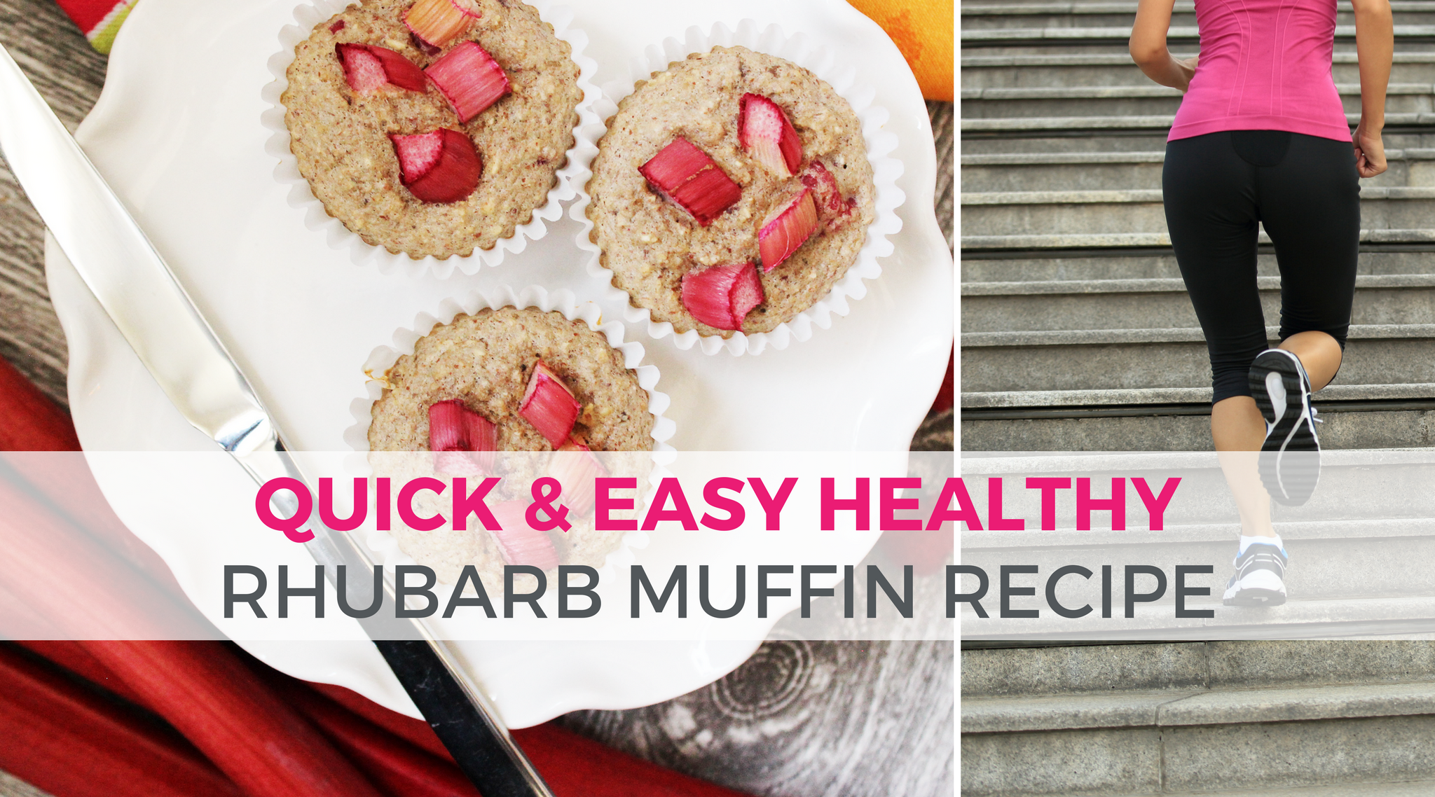 Pre-Workout Snack: Clean Eating Recipe | Try these Great Kid-Friendly Sugar-Free Berry Rhubarb Muffins as your next go-to snack. They are the perfect choice for a quick breakfast or snack as they are low in calories and sugar-free! These muffins are moist and full of flavor, even without all that sugar. Did you also know that rhubarb is great for weight loss? Learn 10 things about why rhubarb is amazing for your health. | Easy Gluten Free Raspberry Rhubarb Oatmeal Muffin With Cinnamon Recipe