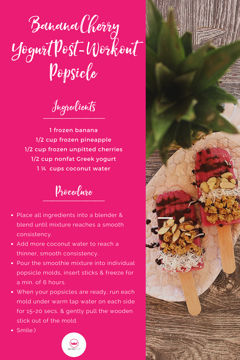 Easy Post-Workout Greek Yogurt Smoothie Popsicle Recipe for Weight Loss: There’s no better way to cool down post-workout than with a gluten free popsicle filled with fruity ingredients to help you in your muscle recovery. Vegan, anti-inflammatory, and sugar-free! 