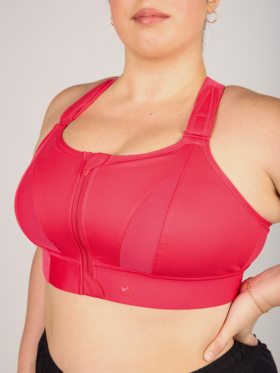 Ultimate Support Zip Front Sports Bra F-H
