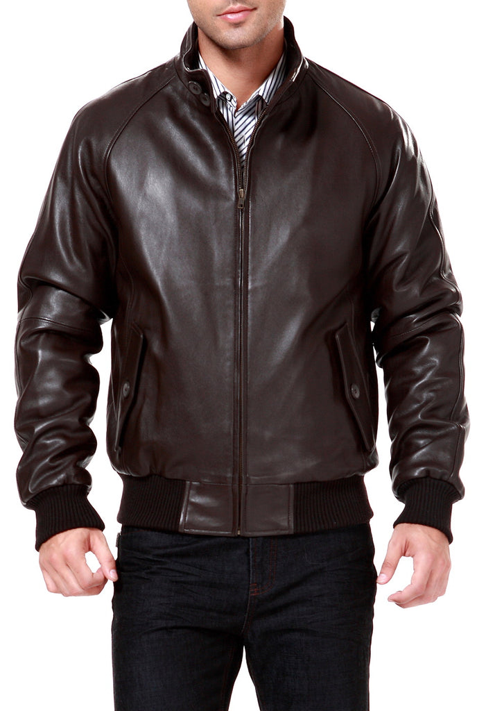 Landing Leathers Mens Wwii New Zealand Lambskin Leather Bomber Jacket Luxury Lane 