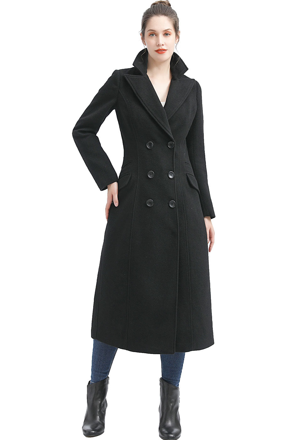 BGSD Women Luz Hooded Wool Pea Coat – Luxury Lane